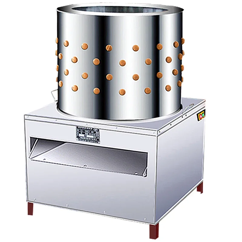 Small Stainless Steel Poultry Depilator, Mini Plucking Machine for Chickens, Ducks, Geese, Pigeons and Young Birds