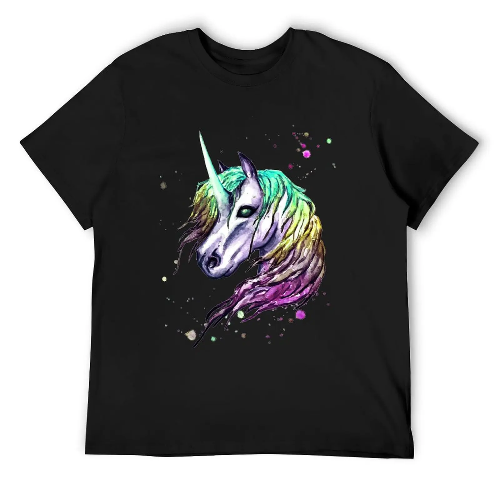 

Dark unicorn T-Shirt oversizeds summer 2025 quick-drying luxury clothes men