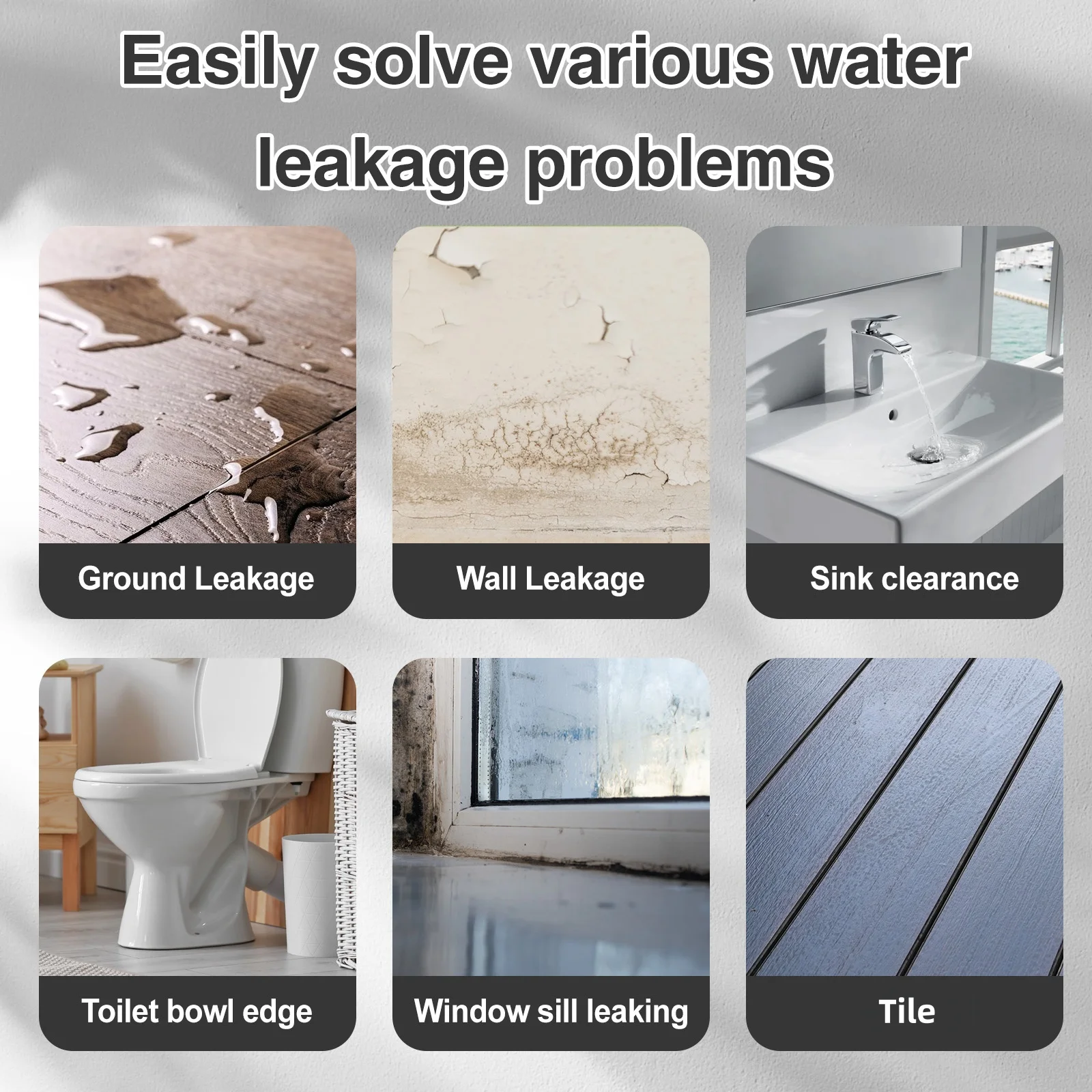 Transparent Invisible Waterproof Coating Sealant Anti-Leak Paste Glue With Brush Roof Bathroom Wall Crack Repair Adhesive