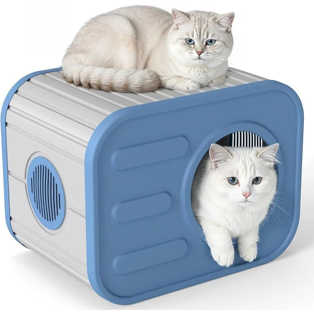 

Всепогодный уличный домик для кошек в виде камеры