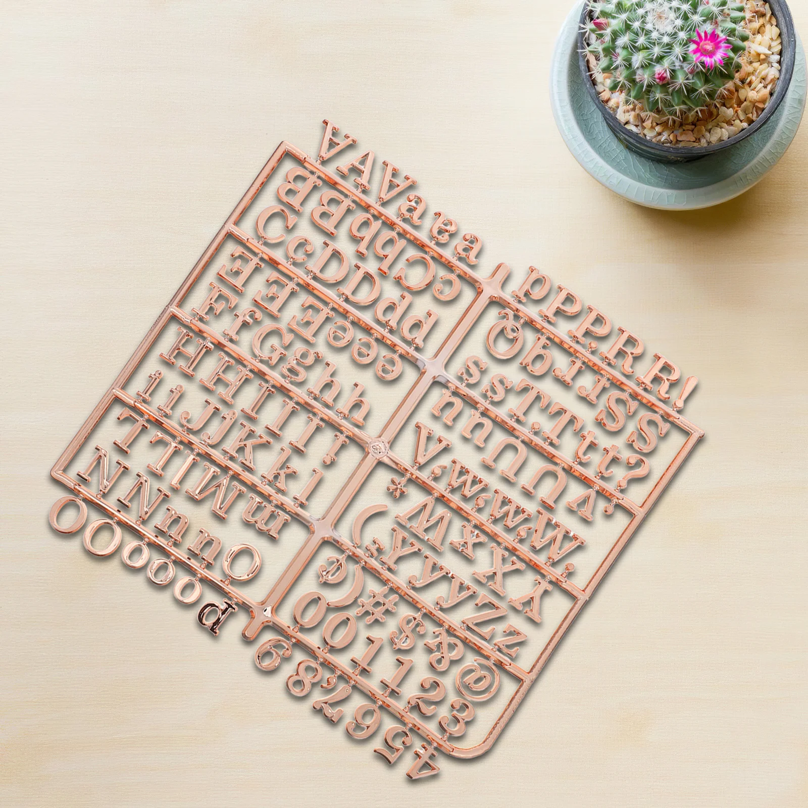 Plastic Letter Board Letters Gold Including Numbers Symbols Felt for School Classroom Changeable Message Boards Educational