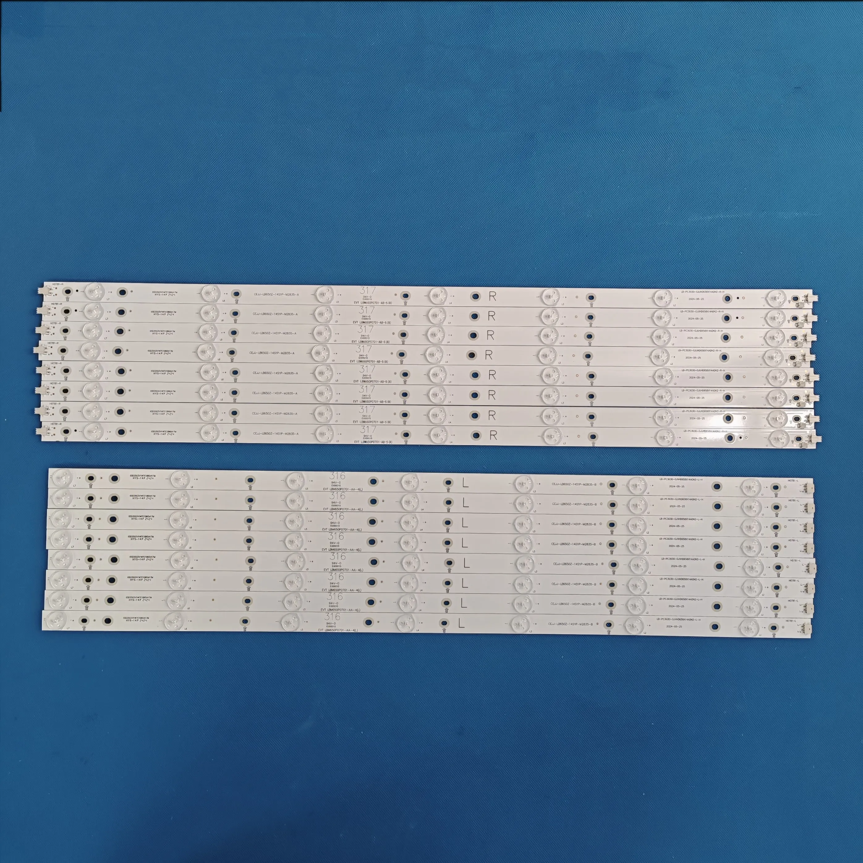 

Светодиодная подсветка(16)Для 65PUT6121 65PUF6652 65PUS6121/12 65PUF6656/T3 LD65P19U 65PUF6061 65ADM2-R L LB-PC3030-GJUHD658X14ADM2-L-R-H