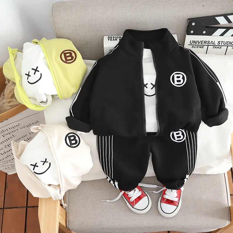 

Boys Clothes Sets Spring Autumn 2024 Children Casual Jackets T-shirts Pants 2pcs Sports Suit For Baby Tracksuits Kids Outfits 5Y