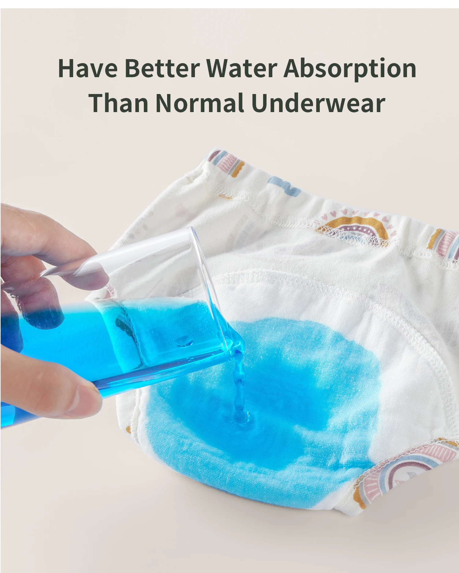 Waterproof Reusable Cotton Baby Training Pants Washable Cloth Diaper Nappies, Infant Potty Training Underwear Shorts for Toddler - view 6