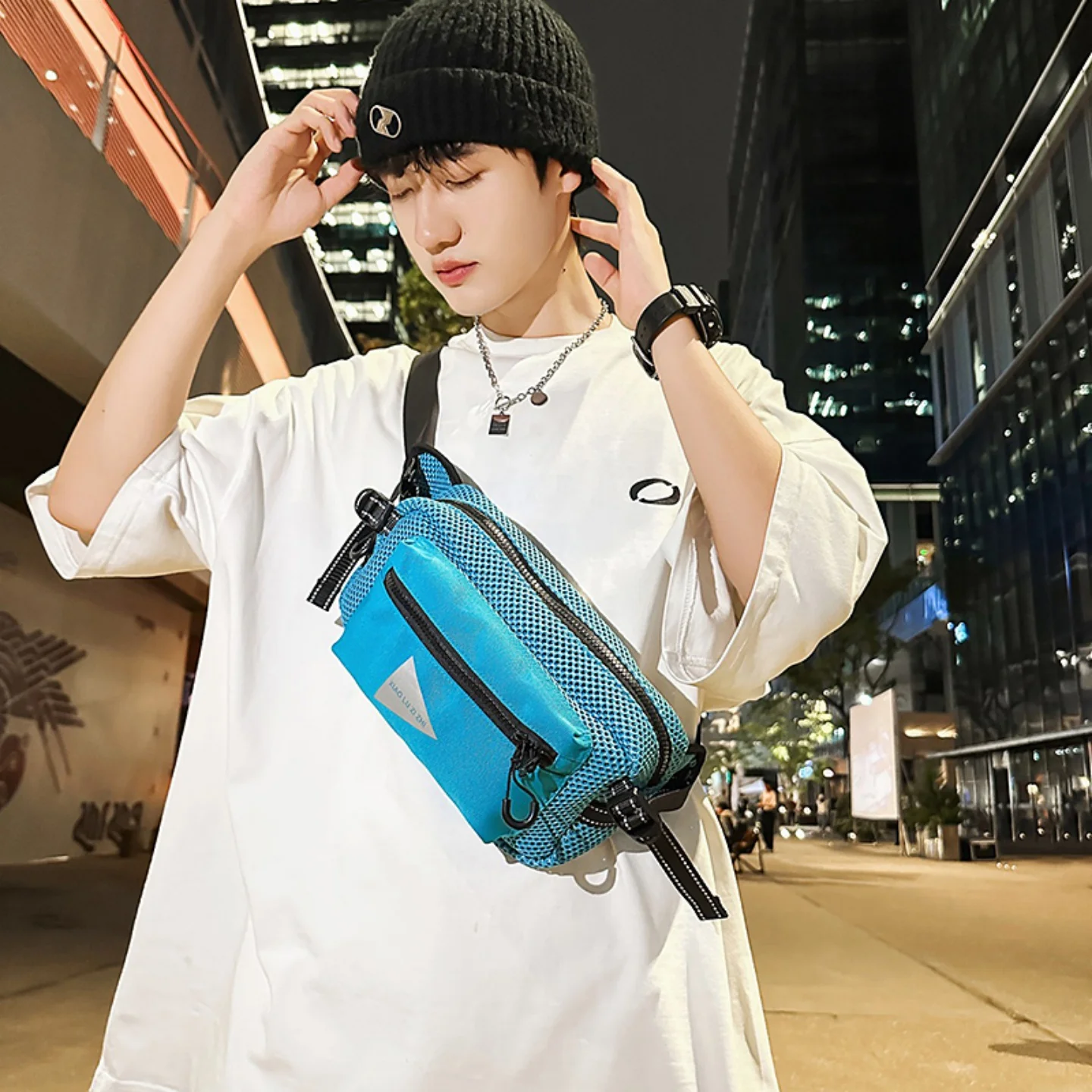 

Уличная легкая нагрудная сумка Me, дышащая велосипедная сумка через плечо на одно плечо, дорожная походная сумка для мобильного телефона Wai...