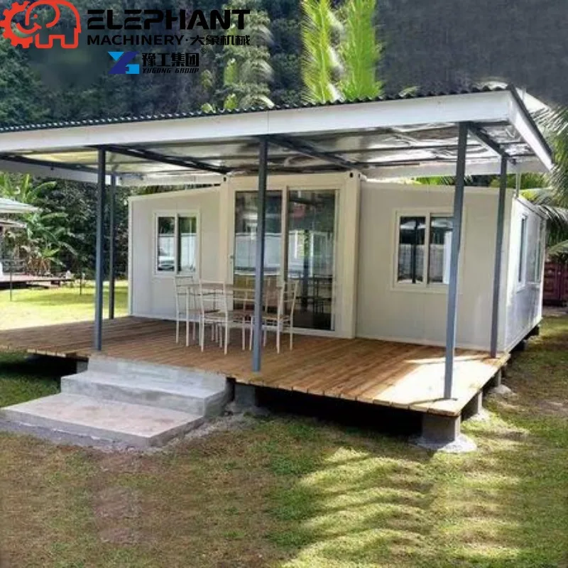High Quality Features 2 Bedrooms And 3 Bedrooms Double Wings Folding House With Kitchen And Bath Container House