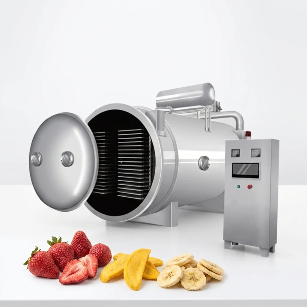 FOODLINE Freeze Dryer Large Chamber Vacuum Freeze Drying Unit For Bulk Pet Food Raw Material Mass Production Equipment