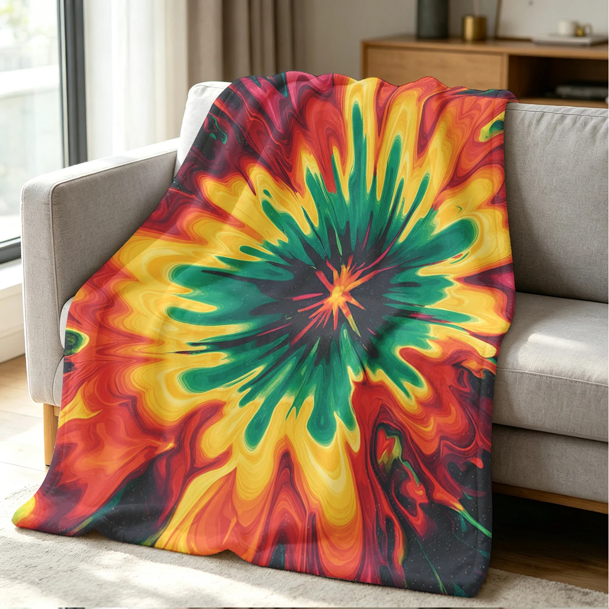 Psyche Burst Blanket Soft Cozy Throw for Sofa Bed Festive Holiday Decor Gift for Kids and Adults,Lightweight and Warm
