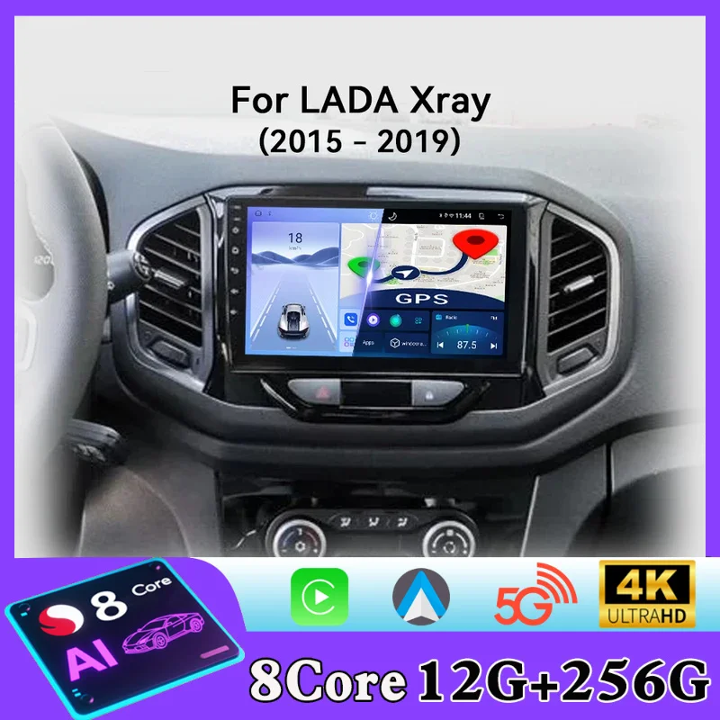 For LADA X Ray Xray 2015 - 2019 Android Car Radio Automotive Multimedia Player Navigation GPS Carplay Touch Screen Auto Stereo