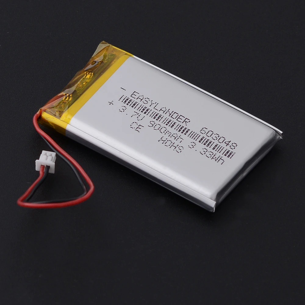 10 قطعة/الوحدة JST 1.25 2pin 3.7V 900mAh 603048 بطارية ليثيوم بوليمر يبو 303048 403048 503048 703048 803048 903048 103048 123048
