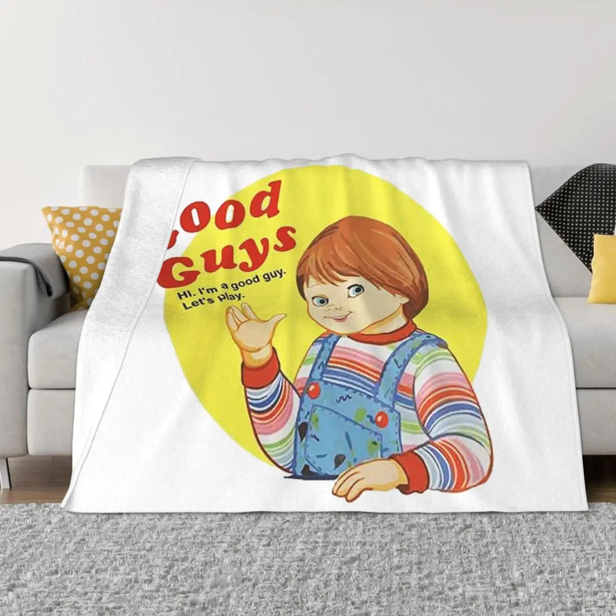 

Good Guys Child's Play Chucky Doll Blanket Soft Warm Flannel Throw Blanket Plush for Bed Living room Picnic Travel Home Couch