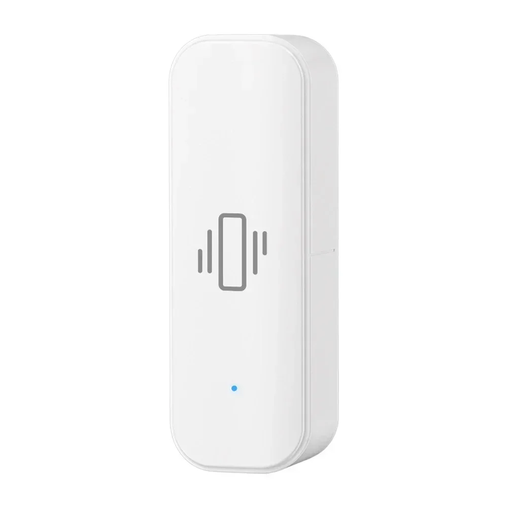 1x Home Vibration Sensor Vibration Sensor WIFI Real-Time Alarm Remote Monitoring Linkage Alarms Home Security