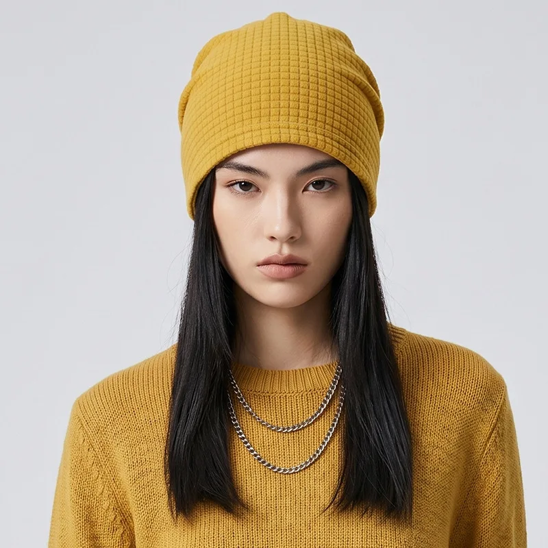 Winter Warm Knit Beanie Hat Premium Slouch Skull Cap Women's Casual Outdoor Thermal Windproof Waffle Stretchy Soft Fashion Hat