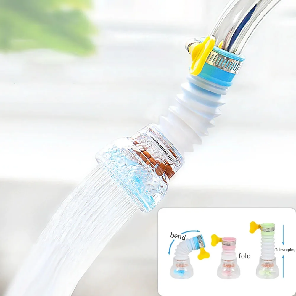 Faucet Extender Household Faucet Nozzle Water Purifier Faucet Sink Filter Water-Saving Filter Bathroom Accessories Kitchen Sink