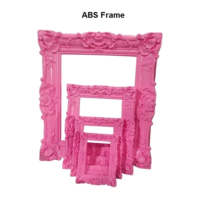 Quality European Style Pink ABS Plastic Decoration Picture Frame