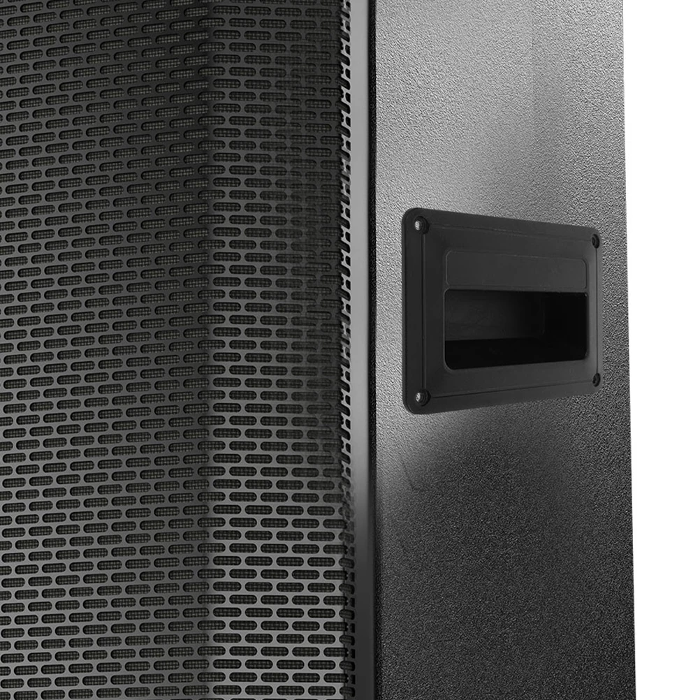 

8pcs Black Speaker Side Handles Reliable Replacement Audio Accessories Sound Boxes Plastic Durable Speaker Parts