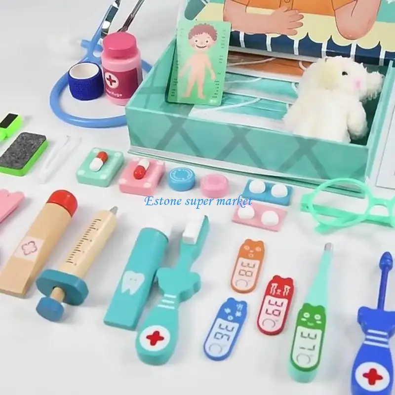 090B dentista com design criativo Super para brincar com dentes e acessórios odontológicos para crianças meninos P