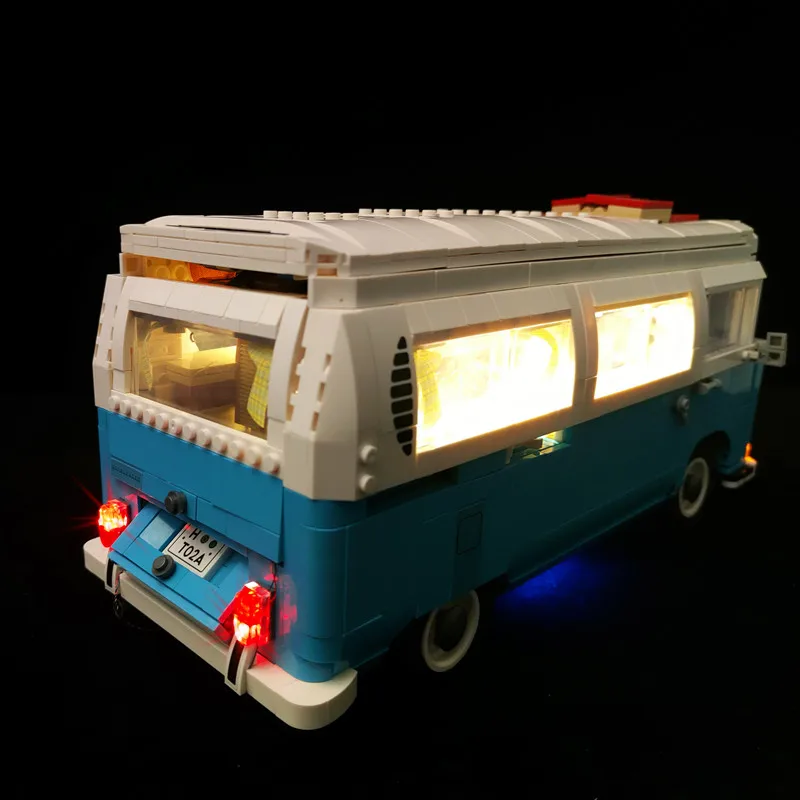 LED Light Kit For VW T1 Camper Van Building Blocks Model Compatible With Bricks Lighting Set (Building Blocks Not Included) - view 3