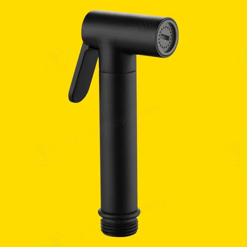 Matte Black Solid Brass Bidet Sprayer, Handheld Toilet Spray Gun Bathroom Sanitary Cleaning Accessory
