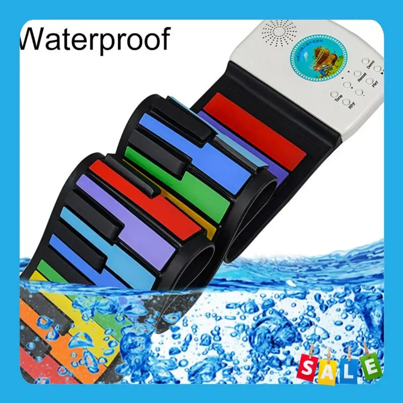 

BABP 49 -Key Electronic Hand Roll Piano Portable Keyboard Silicone Soft Piano Bluetooth Compatible Children's Gift