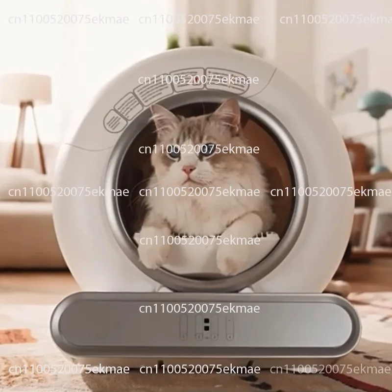 New Style Smart Cat Litter Box Self-Cleaning Automatic Cat Toilet  with Wifi Touch Control 65L Large Space