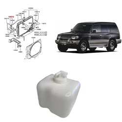 1 piece Water Pot for Pajero V31 V32 V33 V43 Vice Tank for Montero Suffragan Radiator Condenser Tank Assy