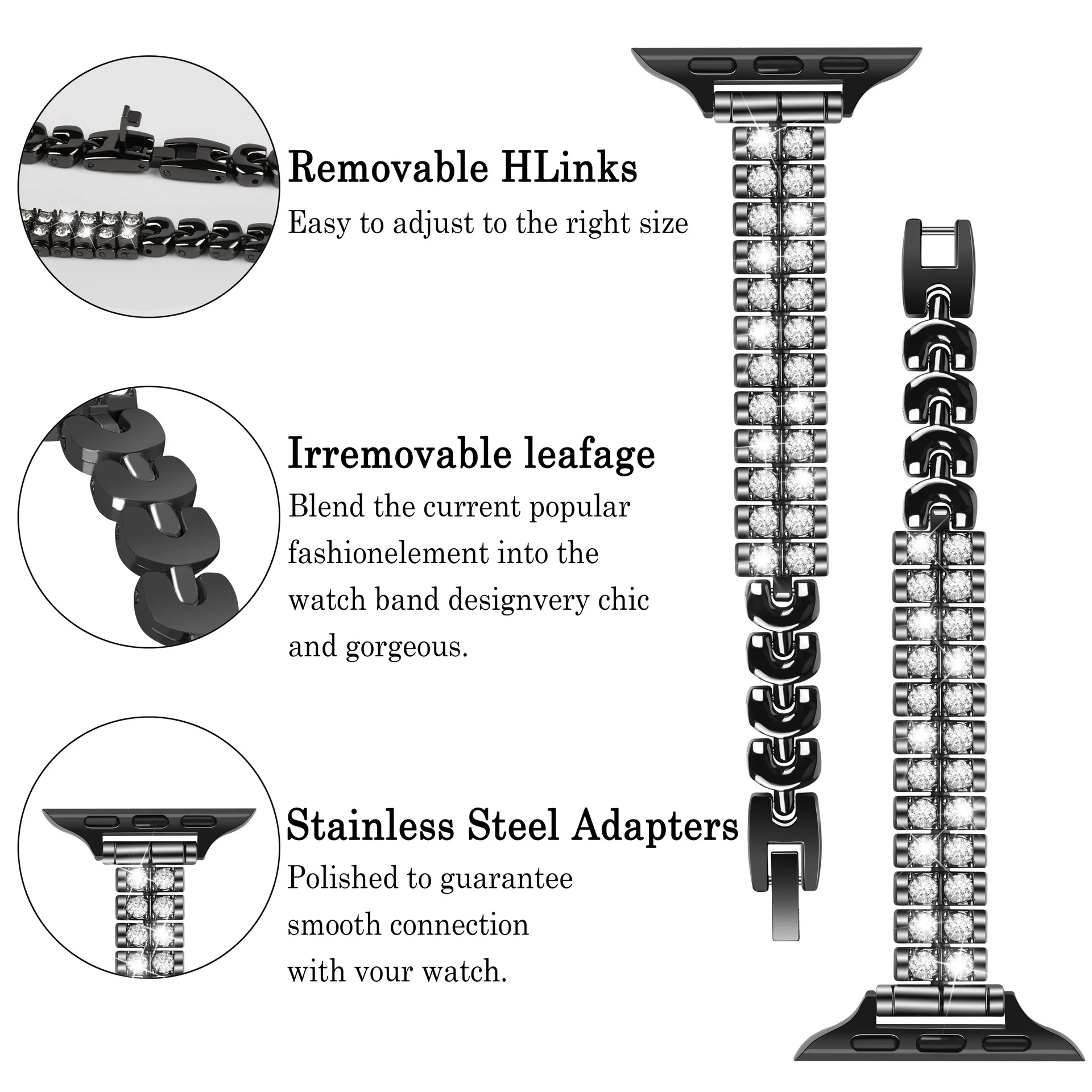 حلقة رفيعة لساعة أبل 41 مللي متر 40 مللي متر 38 مللي متر حزام الماس من الفولاذ المقاوم للصدأ iWatch سوار 10 9 8 44 مللي متر 45 مللي متر 42 46 مللي متر الترا 49 مللي متر