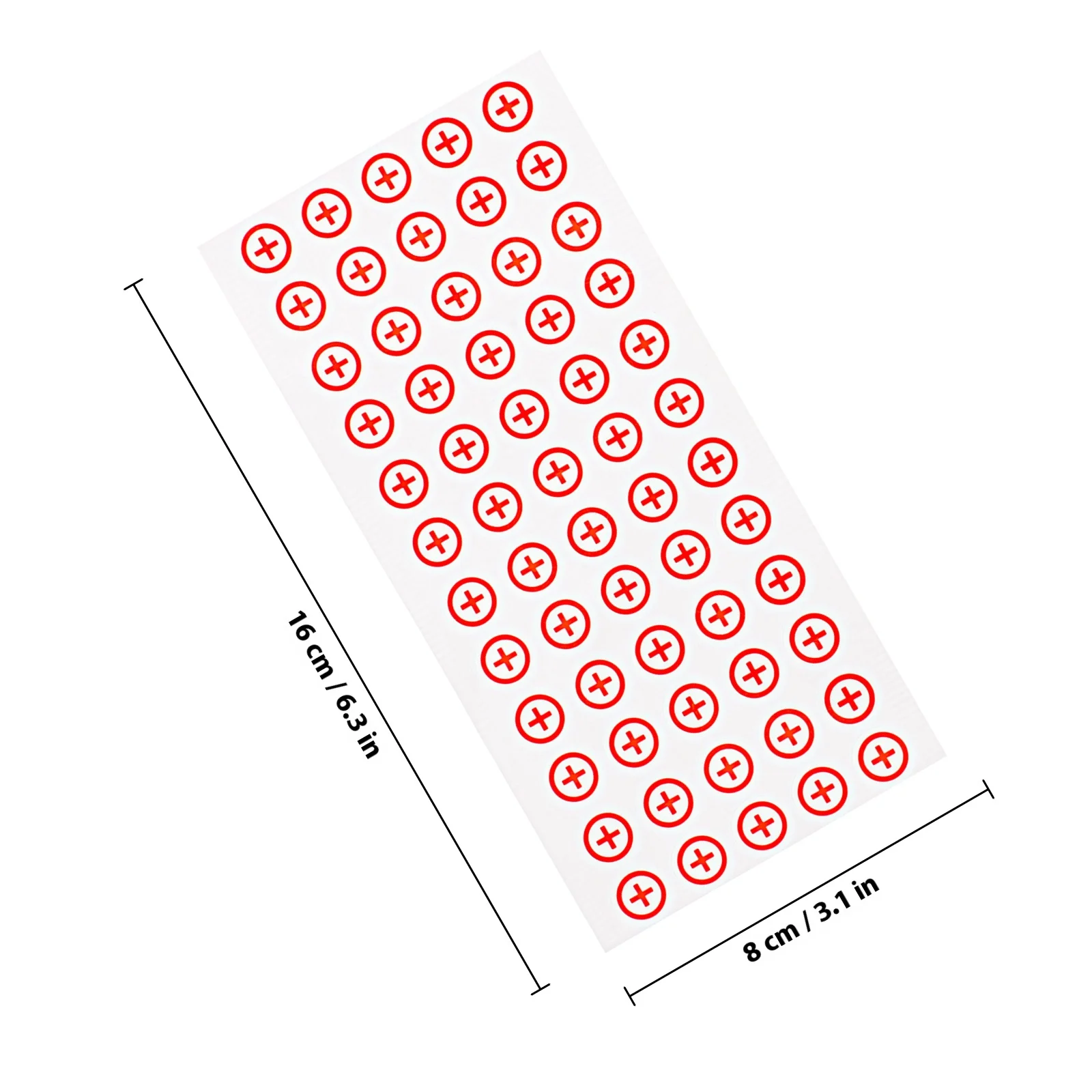 120 قطعة من ملصقات السلامة، ملصق رمز القطبية، سهل التطبيق، علامات تحذير قطبية الآلات، ملصقات السلامة، ملصق التحذير #2