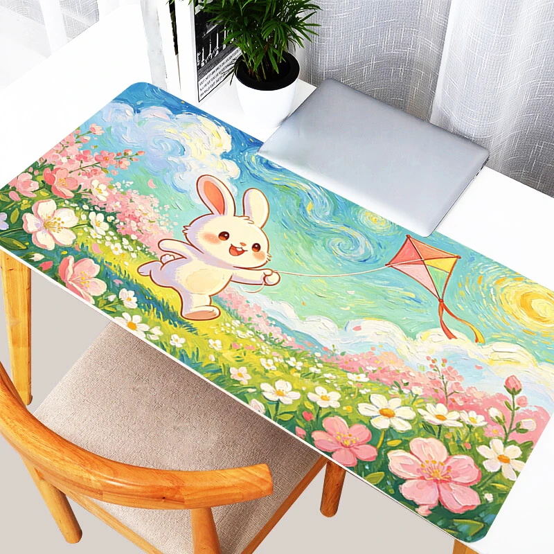 Cartoon Mouse Pad Animation Office E-sports Gaming Table Mat carpet Computer Keyboard Pad Cute Rabbit