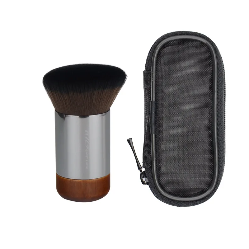 1pc Portable Foundation Brush Makeup brushes Bronzer Liquid Foundation Synthetic hair Contour Make Up Brush Wood Cosmetic tools