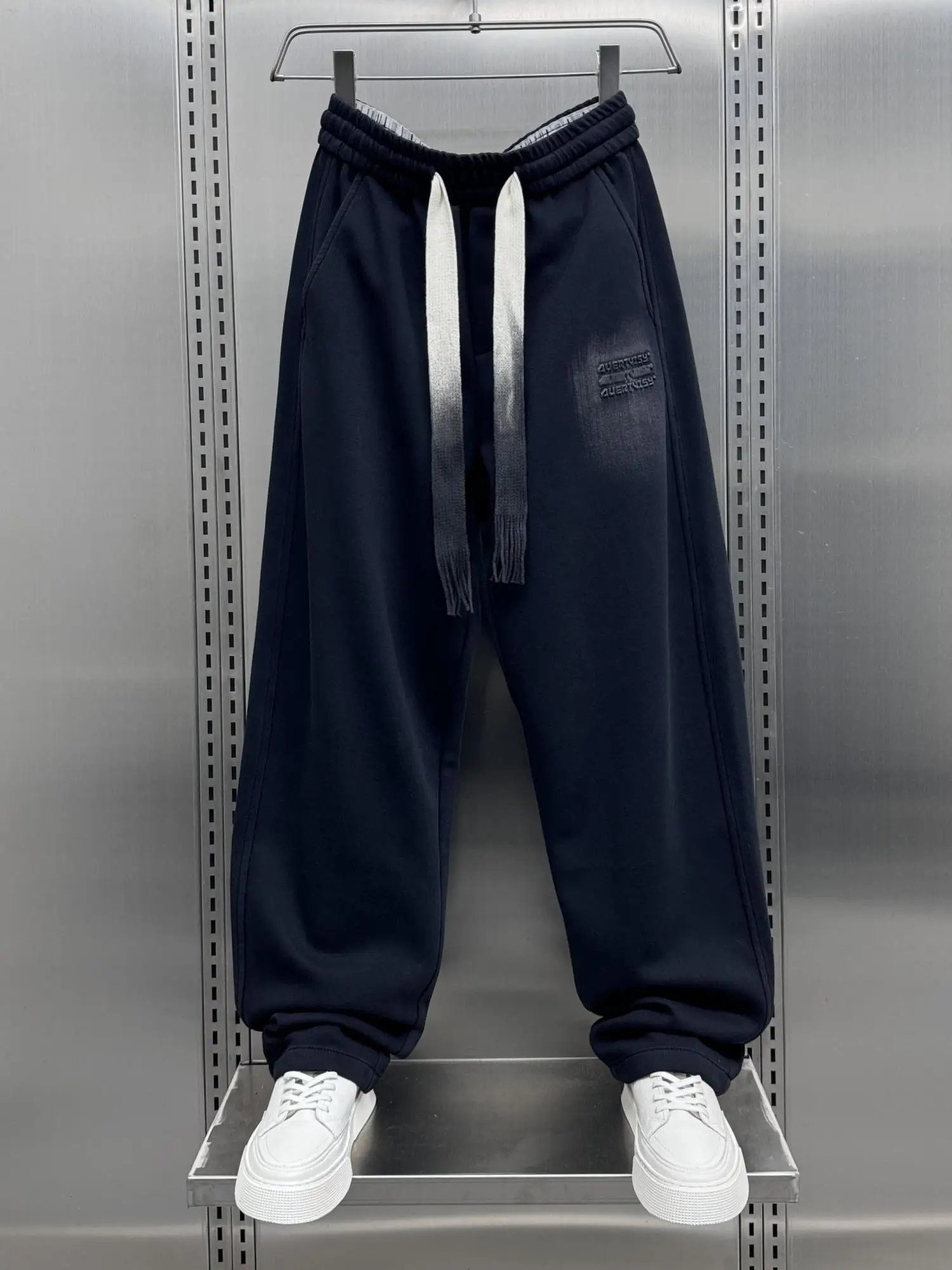 Pantalones Deportivos de Pierna Recta para Hombre, Talla Grande, Otoño Invierno, Casuales, Holgados, de Pierna Ancha, Largos, a la Moda, con Cambio de Color