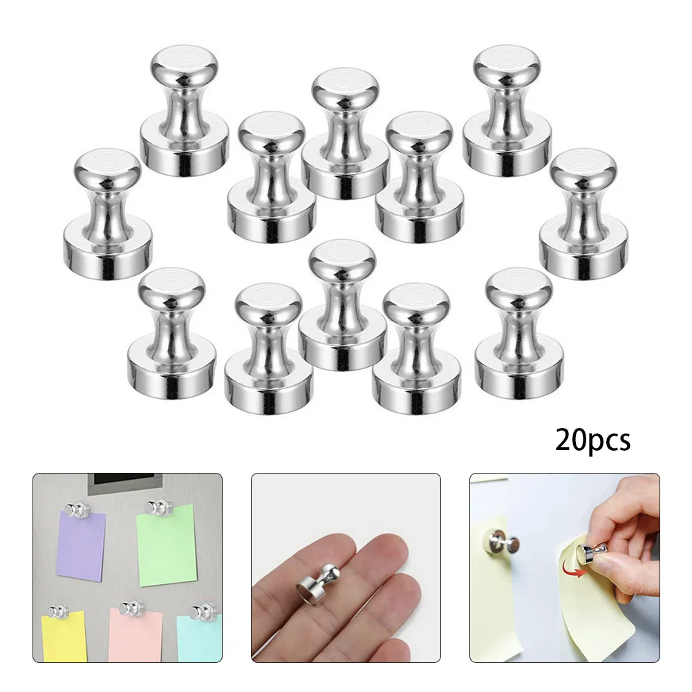 10/20pc Magnets Pin Board Magnet For Board Cone Magnets Super-Strong Multifunction Magnetic Push Pin For Refrigerator Whiteboard