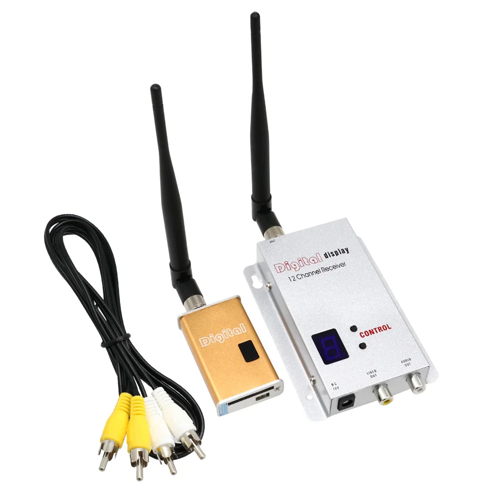 FPV 1.2G 5000mW 5W FPV Video Sender 1200Mhz Audio Video Wireless Transmitter / 1.2G 12CH Receiver for Rc FPV