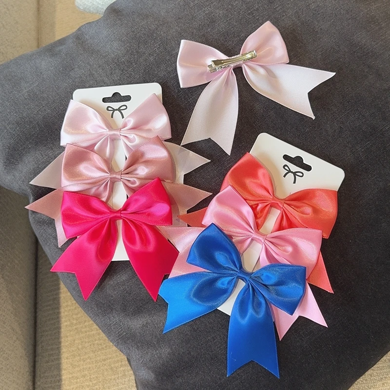 

3PCS Solid Color Ribbon Grosgrain Bows Hair Clip for Kids Girls Hairpins Barrettes Handmade Baby Headwear Hair Accessories