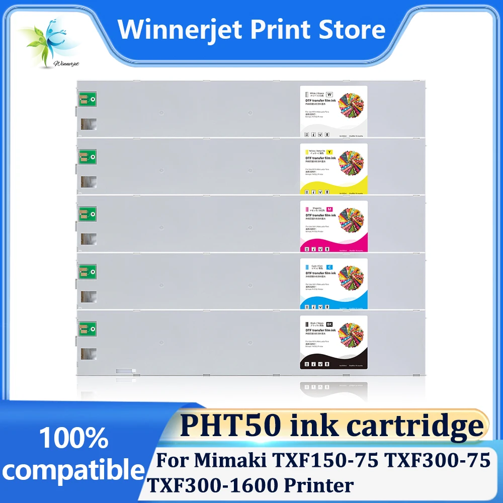 

500ml/600ml PHT50 DTF ink bag With one time use chip for Mimaki TXF150-75 TXF300-75 TXF300-1600 DTF Printer ink Mimaki ink