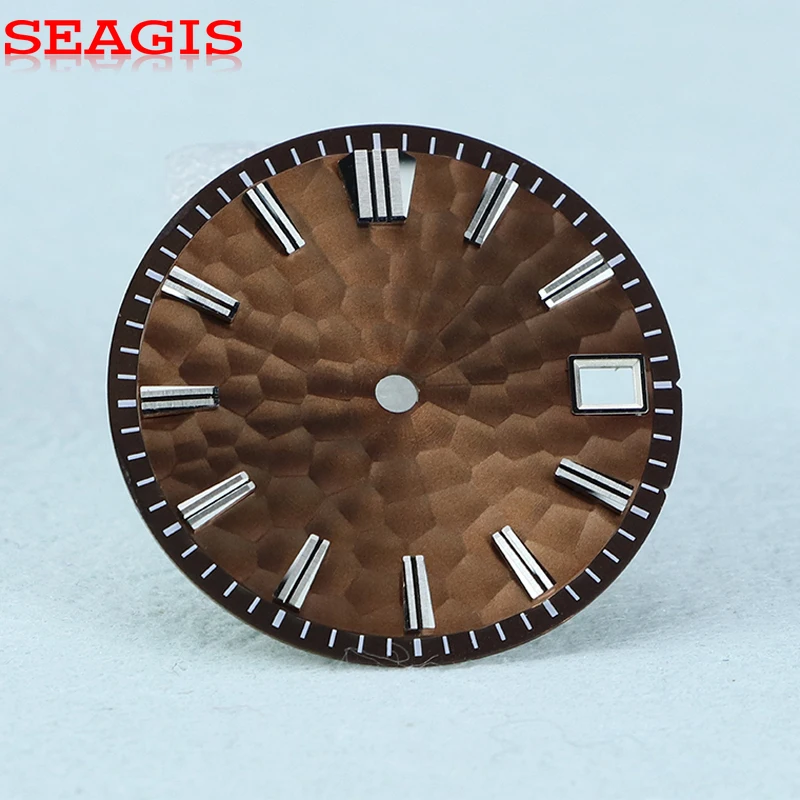 Guilloche Purple Hammerhead Pattern Multicolor Dial 28.5mm NH35 Movement No Logo