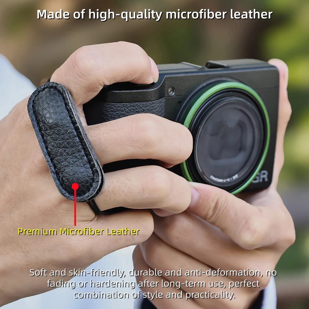 Camera Finger Strap Anti-drop Hand Grip Anti-slip Finger Loop for Ricoh GR II 3X GRIII GR2 GR3 GR4 GRIV GRII Camera Accessories view 3