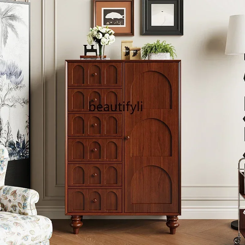 

SS new style ss7486 American solid wood chest retro living room, French, medieval entrance cabinet bedroom drawer, lockerss 7486