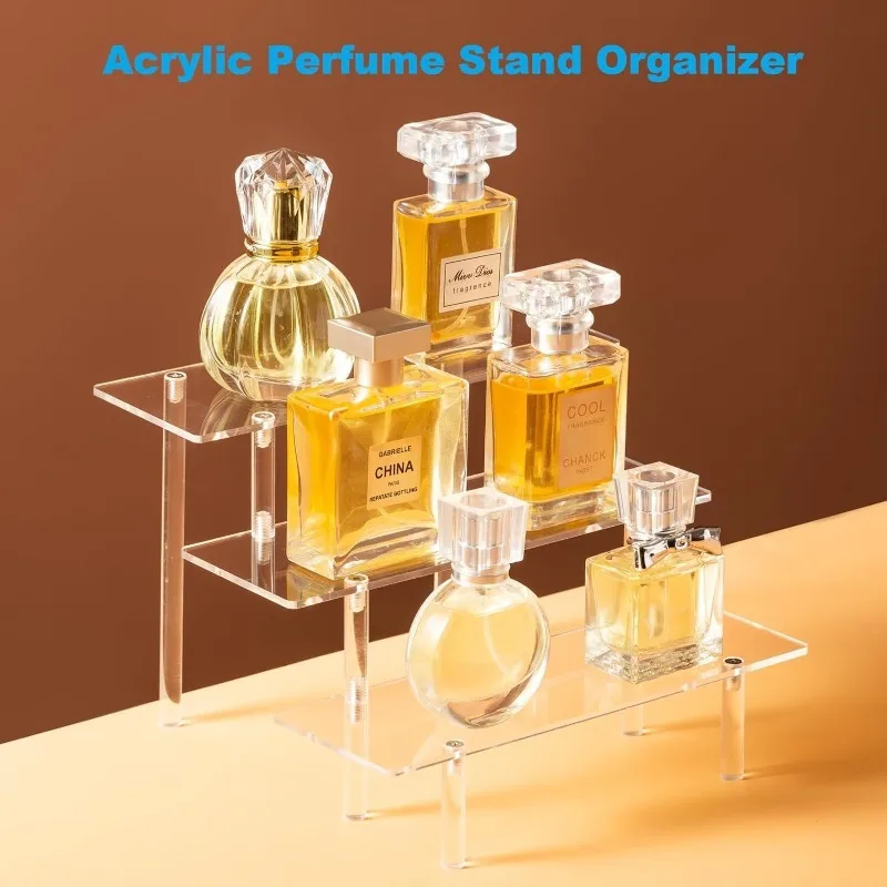 Acrylic Display Rack Lifter, Perfume Rack Manager, Transparent Acrylic Rack Lifter for Food Display Rack, Desktop Use