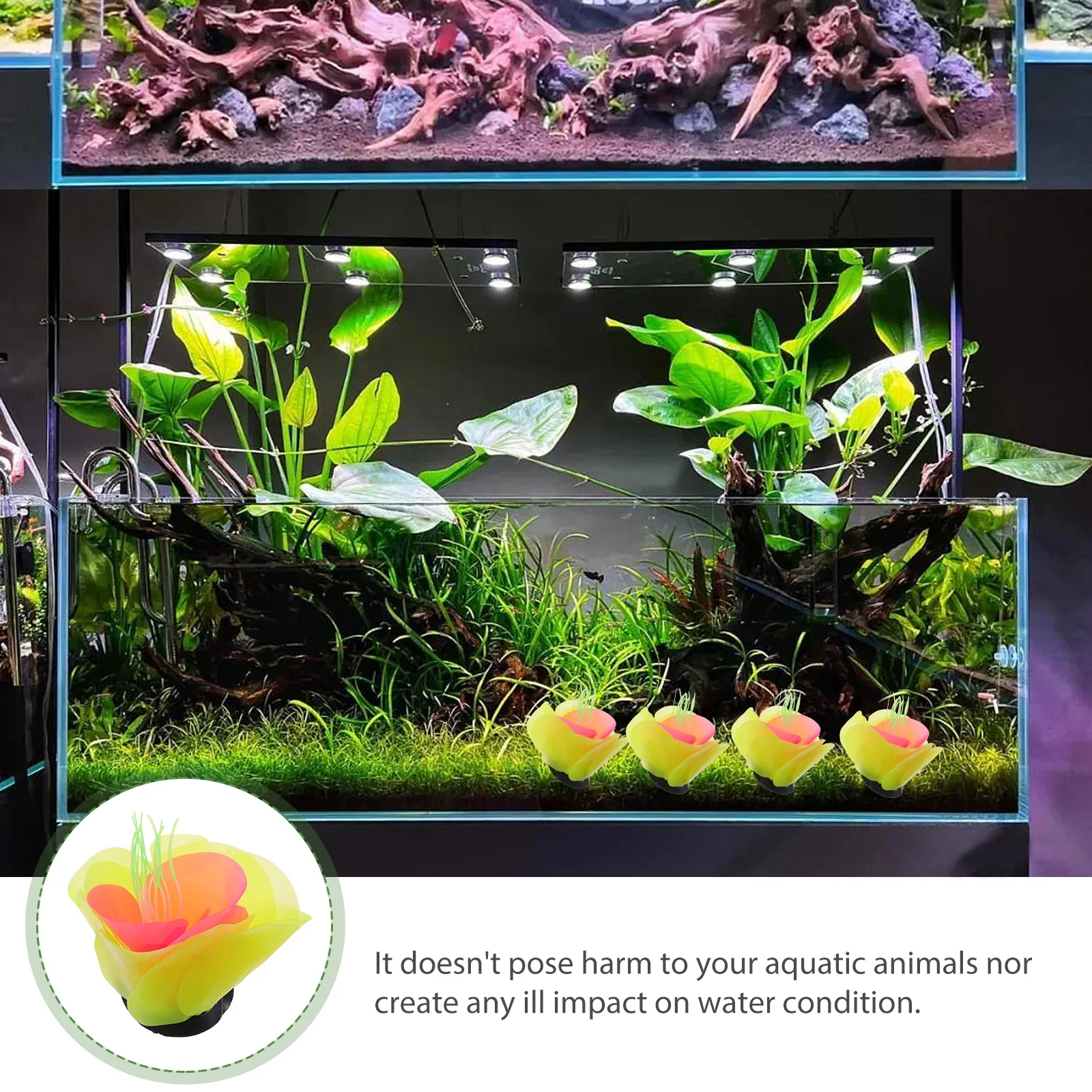 

Silicone Coral Aquarium Decor Delicate Realistic Fish Tank Plant Decorative Fake Aquarium Supplies Fish Tank Grass