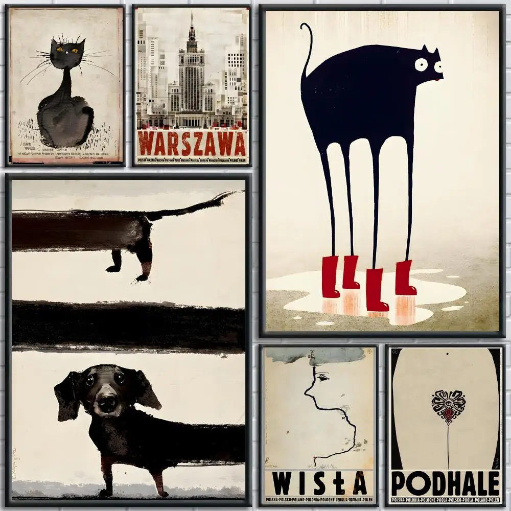 

R-Ryszard Kaja Artworks Poster Stickers Painting HD Wall Art for Bedroom Living Room Home Decor Waterproof Decoration Gift