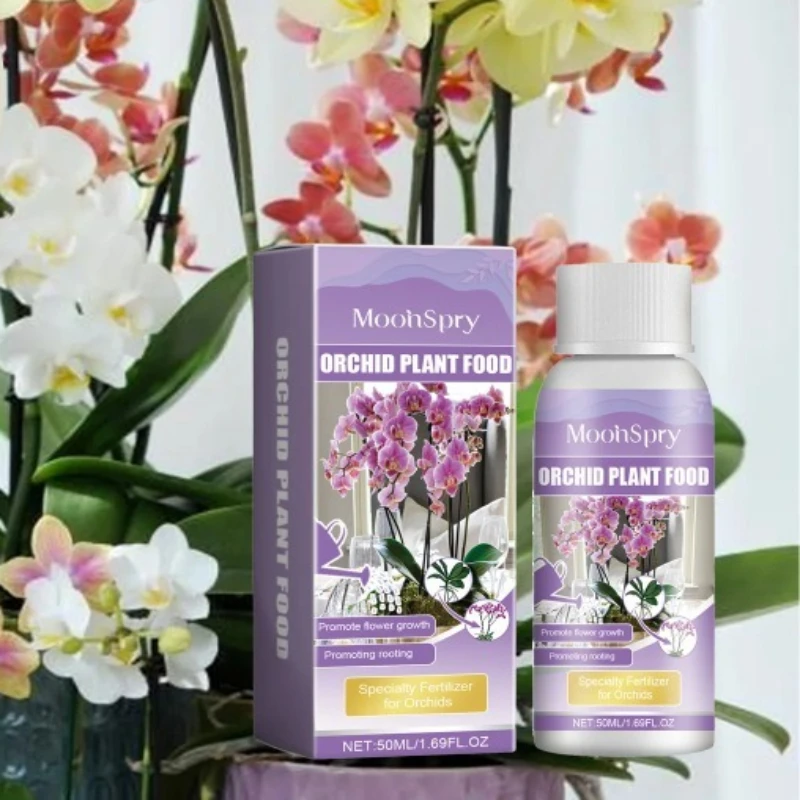 Orchid Special Liquid Fertilizer 50ml Hydroponic Plant Nutrition Compound Growth Supplement for Garden Flower Daily Care