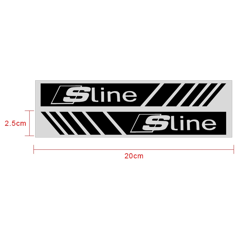2PCS Car Side Mirror Sticker S Line Style Auto Rearview Mirror Decal For Audi B7 B5 B6 B8 B9 8P A3 A4 A5 A6 A7 A8 TT Q3 Q5 Q7 Q8 view 4