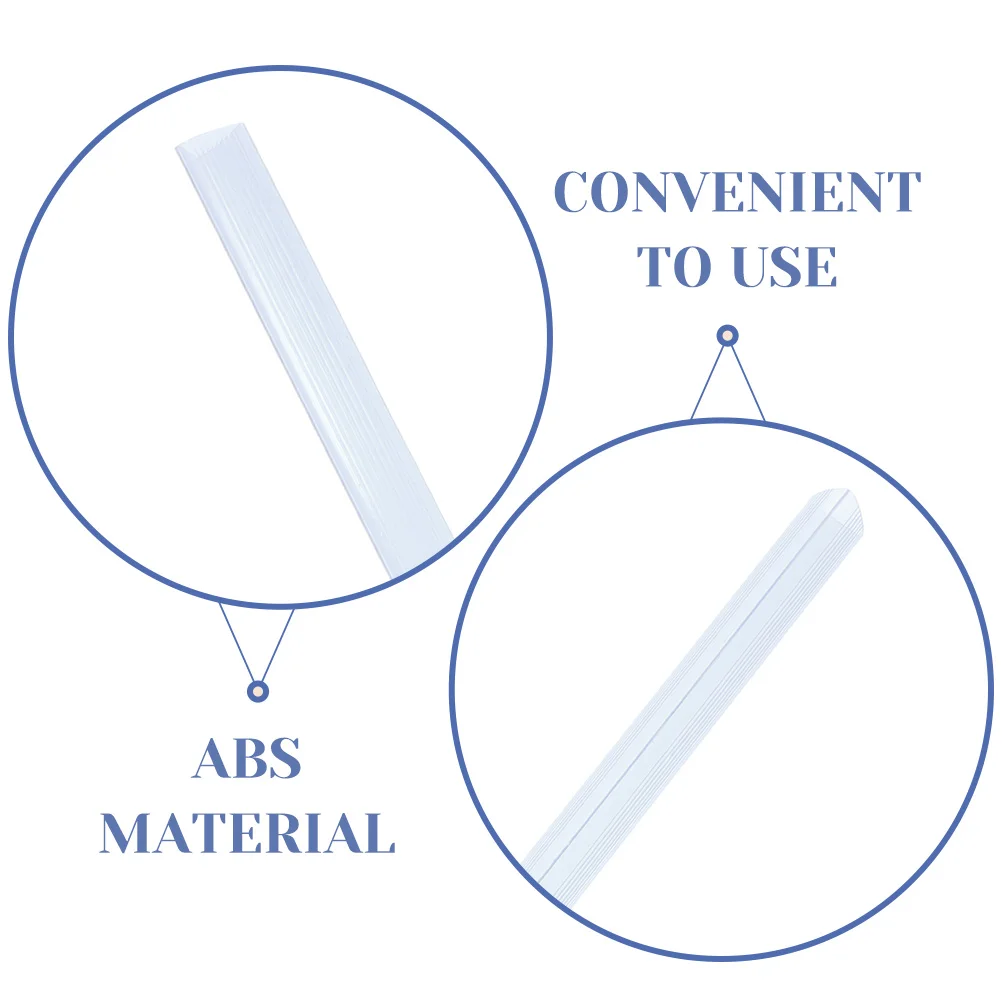 

10pcs Transparent Pull Rod Clip A4 310mm Length 15mm Width Spine Bars Slide Binders Paper Organizers Office School Supplies