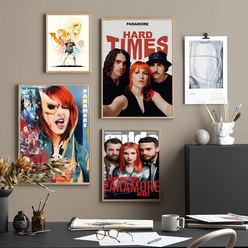 Singer P-Paramore Anime Classic Vintage Posters Vintage Room Home Bar Cafe Decor Nordic Home Decor