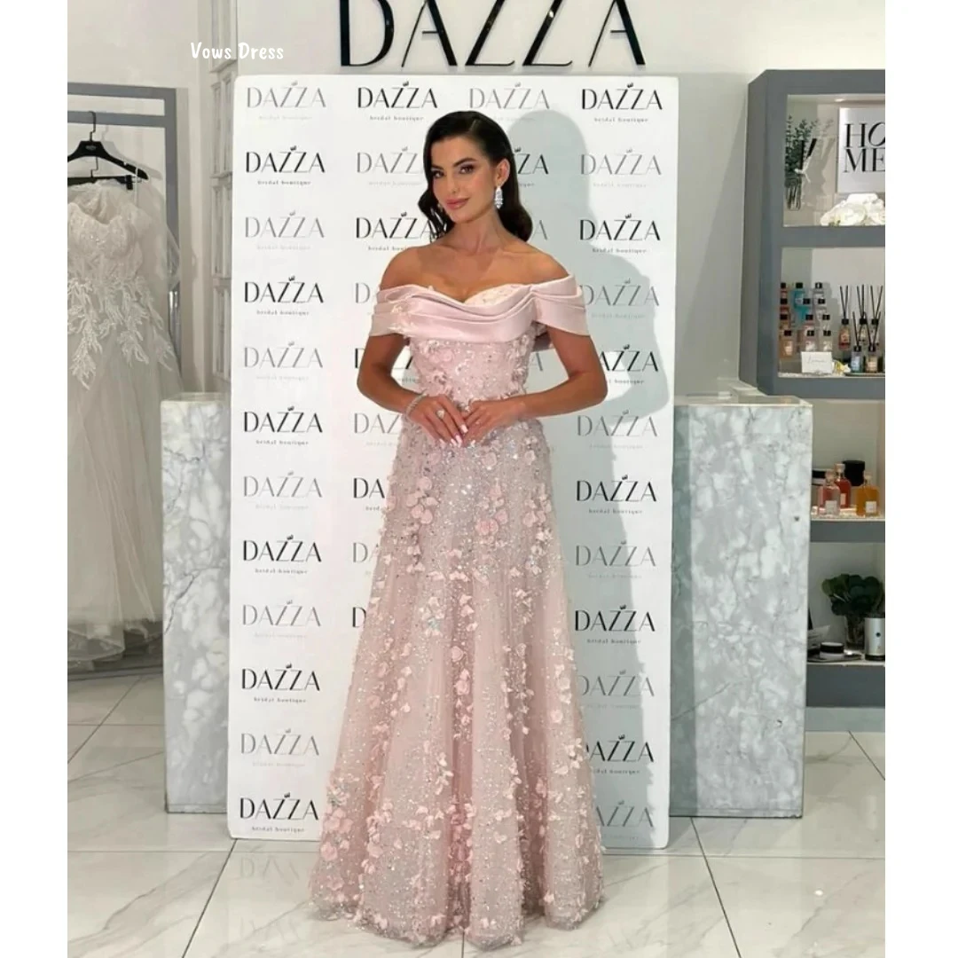 

Vows Custom Made Dresses Luxurious Party Dresses Luxury Evening Dress 2025 Line A Candle Applique Ball Gown Dress Elegant Gowns