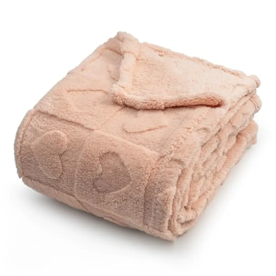 

Jacquard Throw Blanket - Soft and Breathable Mini Fleece Throw Blanket for Couch, Bed, Chair - Fleece Blankets Perfect for Home
