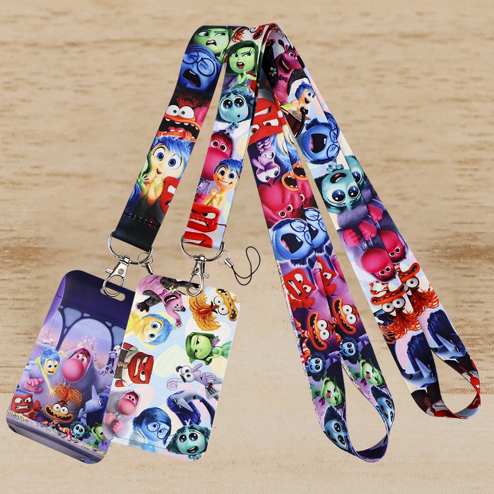 Brain Lanyard Card Holder Cartoon Anime Neck Strap for Key ID Card Phone Straps DIY Hanging Rope Cosplay Accessories Toys Gift