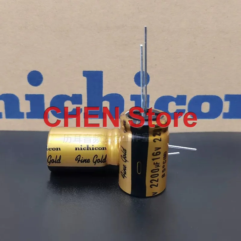 4PCS/10PCS original NICHICON FG 2200UF 16V 16X25MM 85C fine gold audio electrolytic capacitor 16V2200uF free shipping