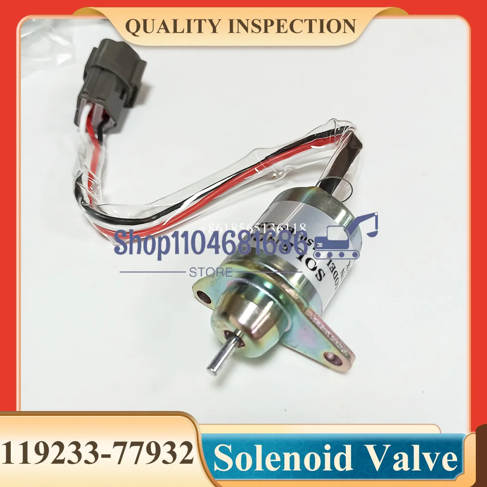 1503ES-12S5SUC12S Solenoide di arresto carburante 12V 119233-77932 Elettrovalvola di arresto motore